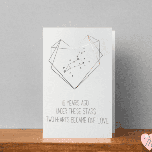 Crystal Anniversary Constellation Card