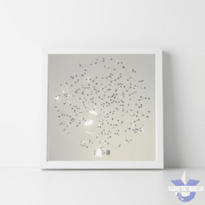 15 Year Anniversary Gift Crystal Star Map