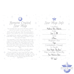 Coloured Background Crystal Star Map