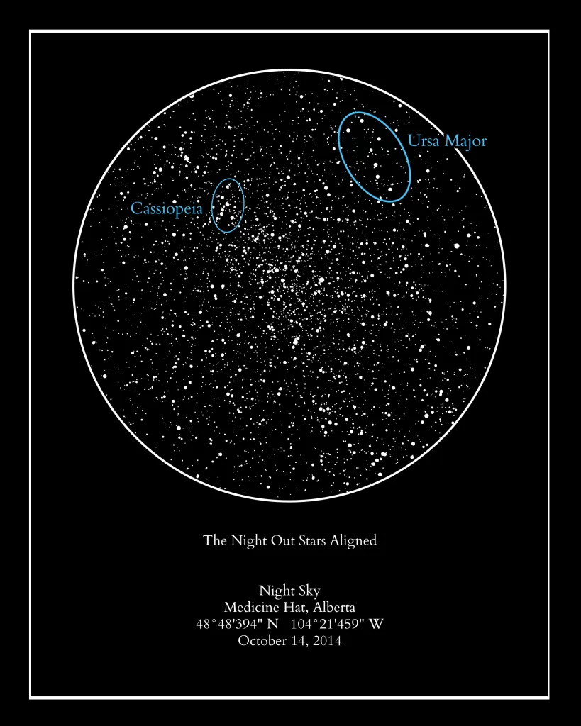 15 year anniversary gift idea – personalized crystal star map print with crystals. Best crystal anniversary gift!